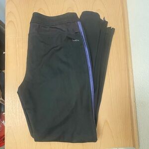 Adidas Women’s Track Pants with Purple Stripe